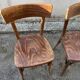 Set of 4 original Thonet wooden bistro chairs