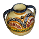 Henriot quimper round vase with handles - approximately 15.5x15cm.