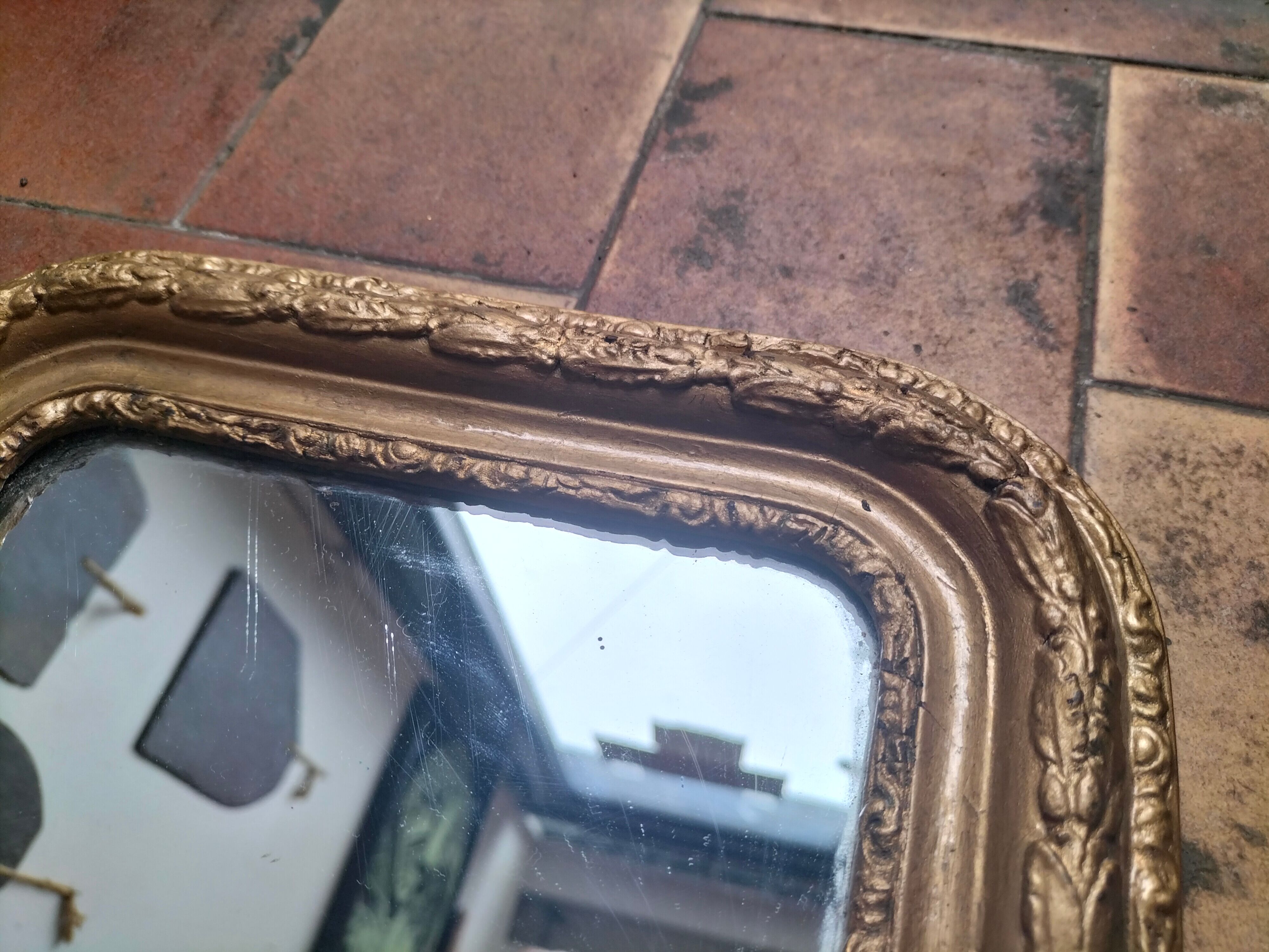 Small old mirror