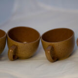 Set of 4 sandstone cups