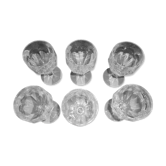 Villeroy & Boch set of 6 crystal glasses model Bernadotte engraved.