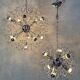 2x vintage Sputnik 'Dandelion' pendant lamp