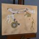 Tassili Rock Painting, signed G. Le Poitevin – 1960
