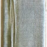 Celadon Dyed Pure Hemp Vintage Tablecloth