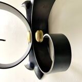 Large brutalist wall lamp by Jean Perzel