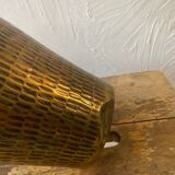 Vase ancien amphore en laiton avec anses