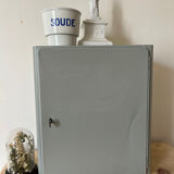 Metal pharmacy cabinet