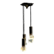 Vintage ceiling light in plastic and metal, design, Italy, 1960s