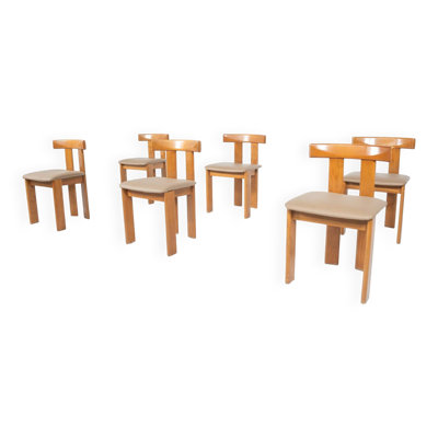 Mid-Century Modern Set of 6 Chairs by Luigi Vaghi, 1960s