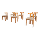 Mid-Century Modern Set of 6 Chairs by Luigi Vaghi, 1960s