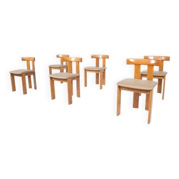 Mid-Century Modern Set of 6 Chairs by Luigi Vaghi, 1960s