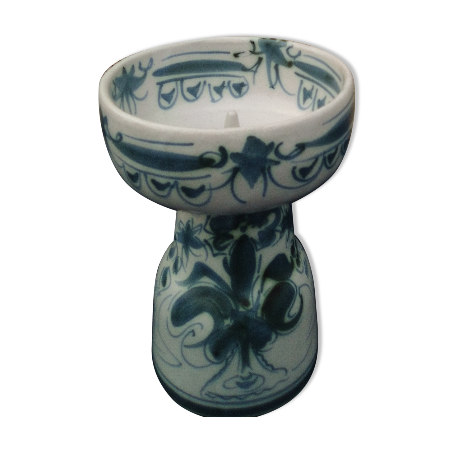 Candle holder pique candle candle in fa£ience of Quimper Keraluc H 16 cm