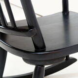 Fauteuil à bascule scandinave milieu de siècle