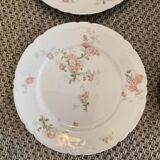 6 Flat plates diameter 22 cm .porcelain