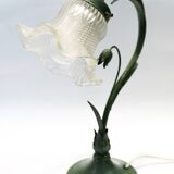 antique 1980s art nouveau retro table or desk lamp