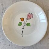 Dessert service flowers Made in France 50s