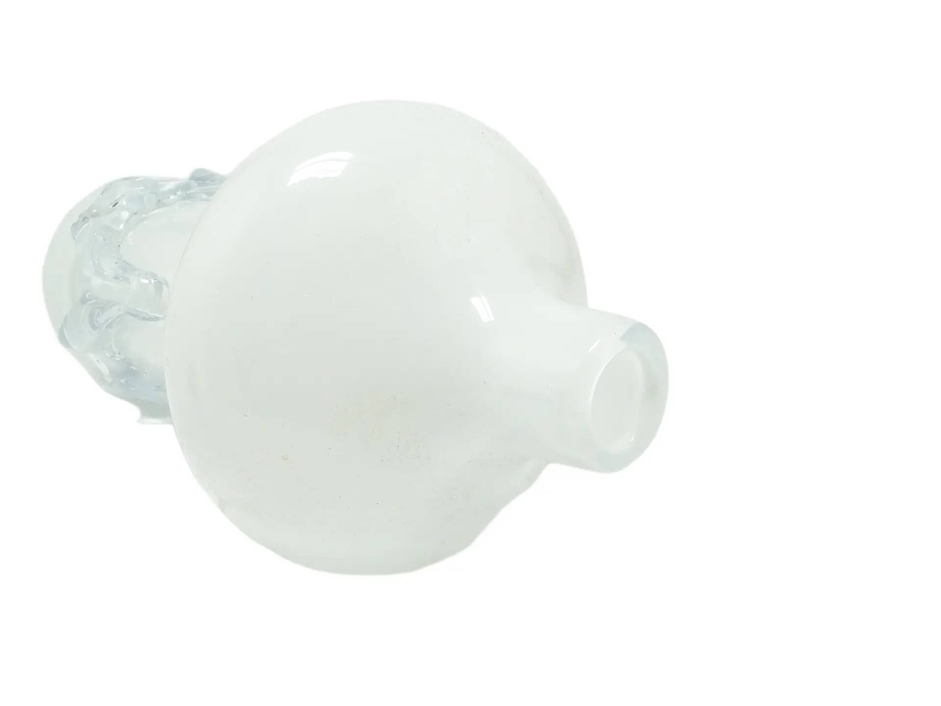 Modernist vase, ivory white glass, Poland, 1970s.
