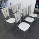 Set of six "Peacock Style" dining chairs.