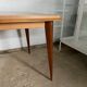 Scandinavian extendable table in light oak and teak 166/202/238x89cm vintage an50