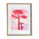 Dessin arbre rouge par Lilou, œuvre originale