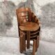 Lot Bruno Rey kush-co dark brown chairs