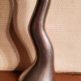 Bougeoir design scandinave d’Anna Everlund des années 80 en fonte d’aluminium polie