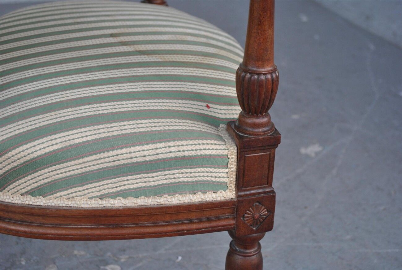 Pair of Louis XVI style chairs late XIXth