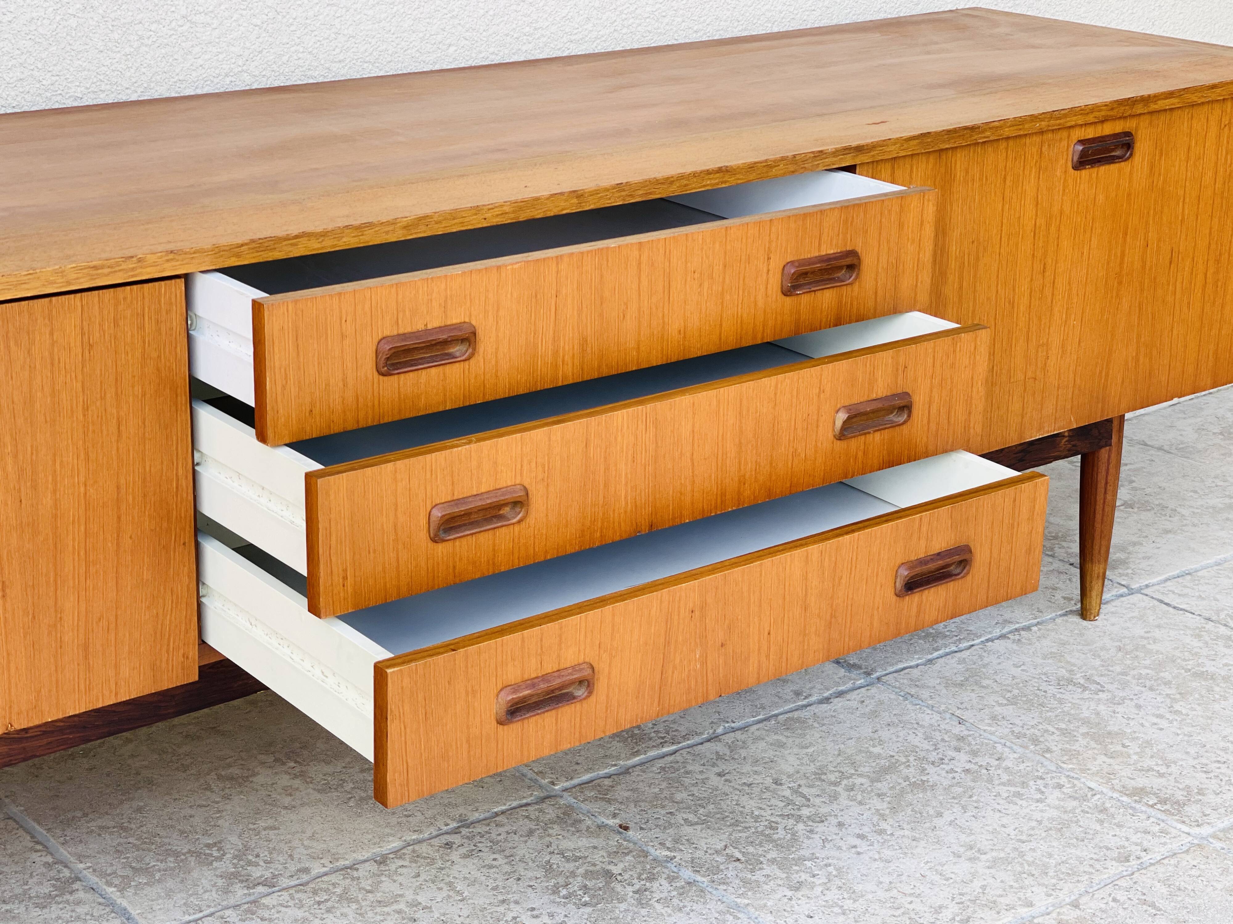 Scandinavian teak row