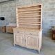 Oak sideboard fully sandblasted and varnished.