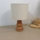 Lampe vintage en bois naturel