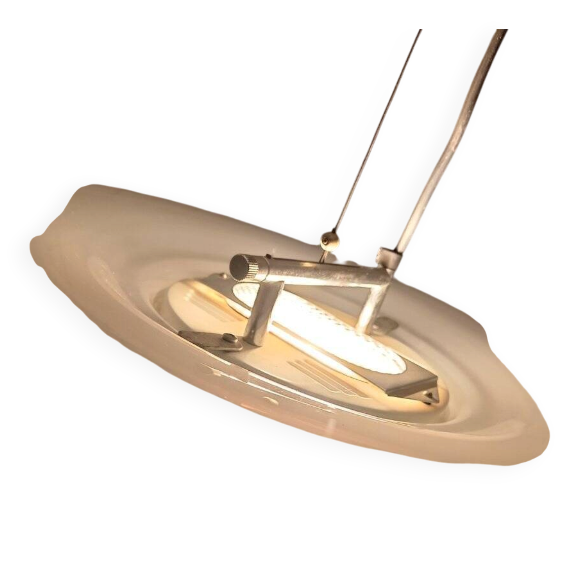 Vintage Murano glass ceiling lamp by Mauro Marzollo, 1980s