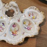 Plat à oeufs porcelaine dresden