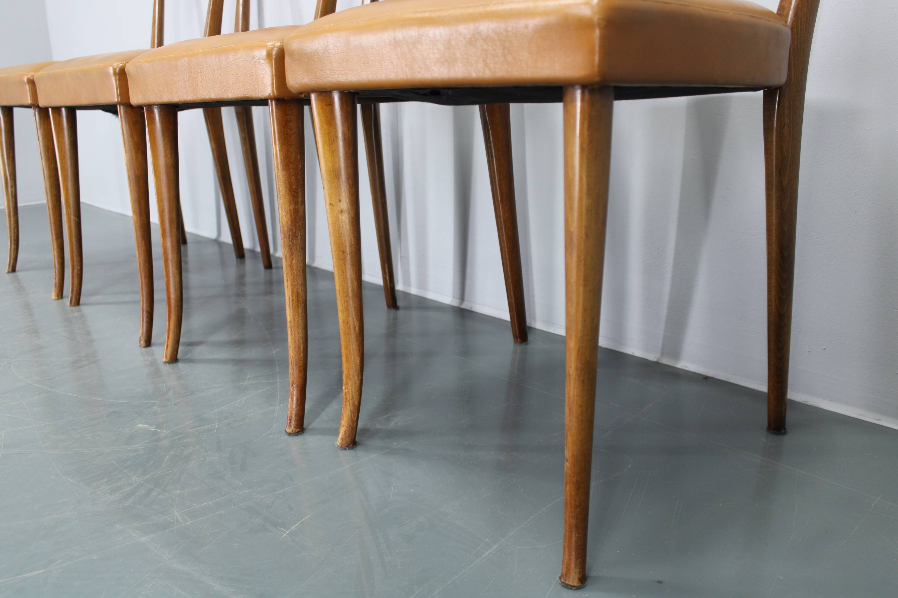 1950s Set of Four Italian Dining Chairs