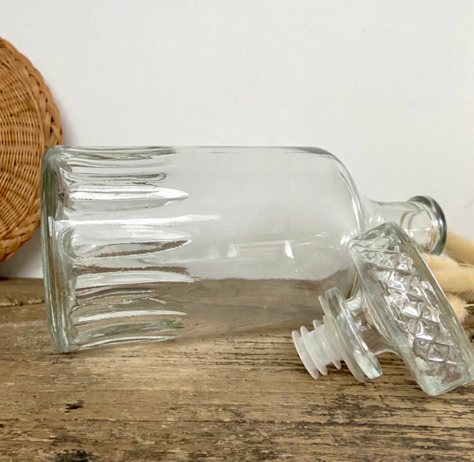 Vintage whisky decanter cut glass