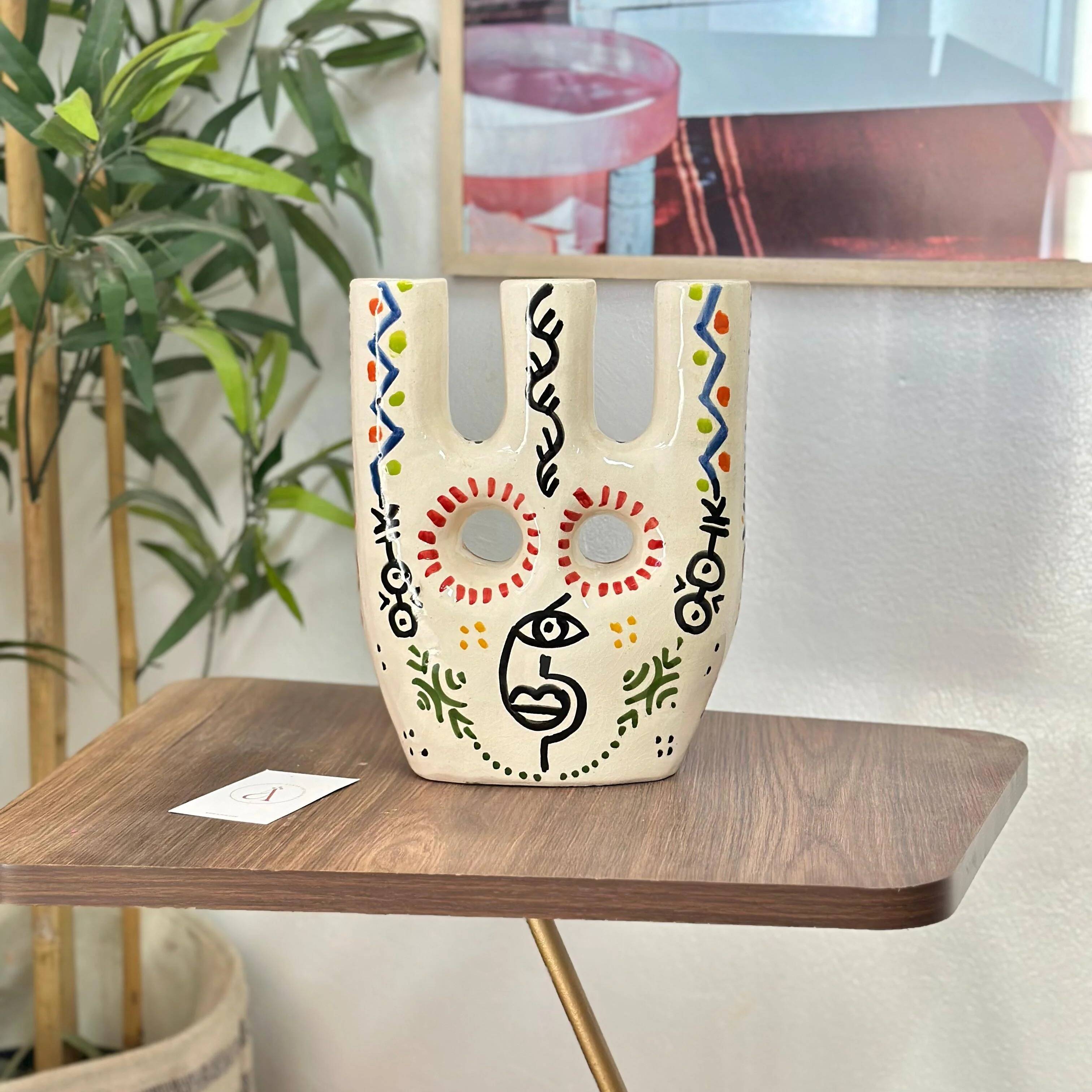 Afous Amazigh oudm artisanal vase