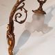 Art Nouveau wall art deco lampshades day tulip pressed glass brass rising