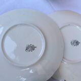 Lunéville earthenware cups and saucers