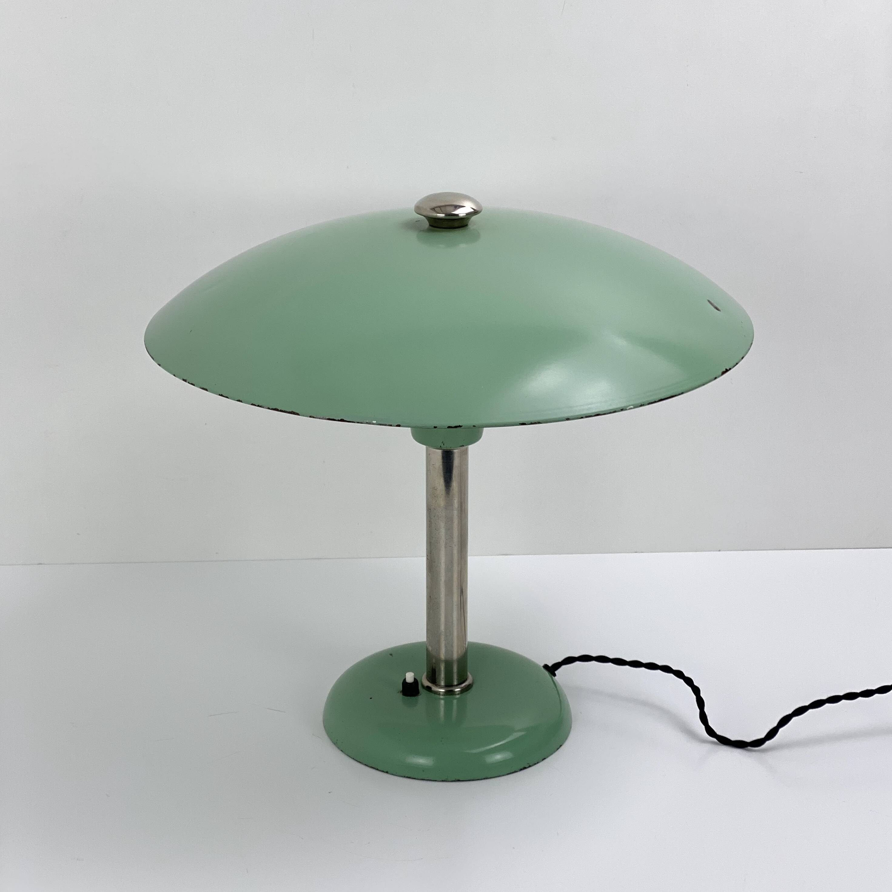 Bauhaus table lamp by Max Schumacher For Metallwerk Werner Schröder,19