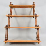 Wall shelf XIXth turned wood