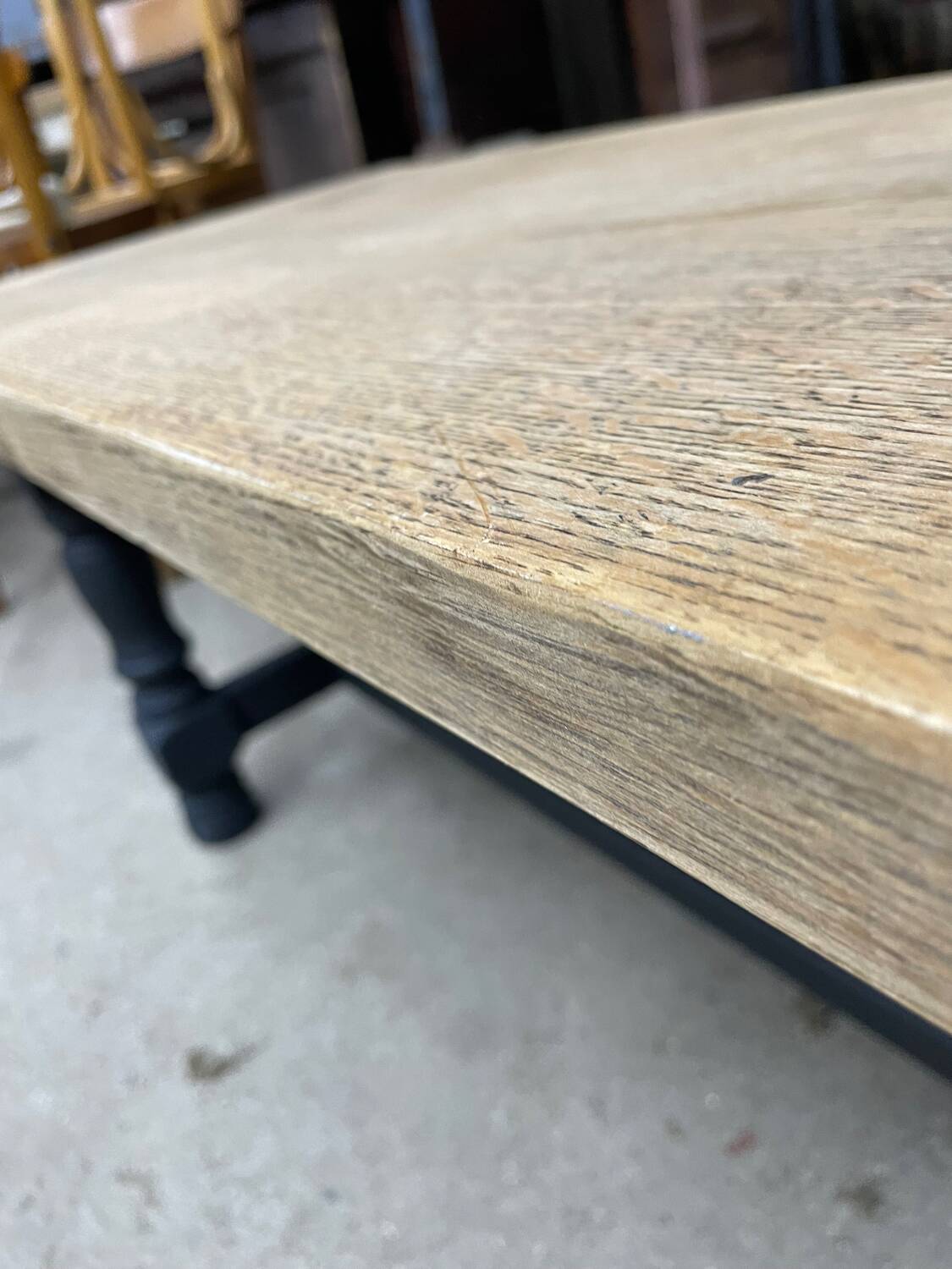 Painted wooden coffee table