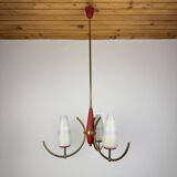 Mid-century chandelier by Stilnovo, Italy, 1940s-1950s.