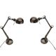 Paire de lampes articulées époque vintage 1980s design indus