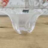 Flower-shaped crystal candle holder by Swedish designer Mats Jonasson