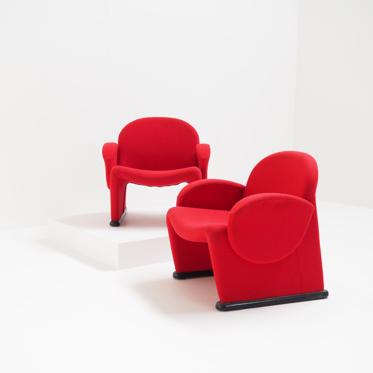 Funky red chairs from the 1970