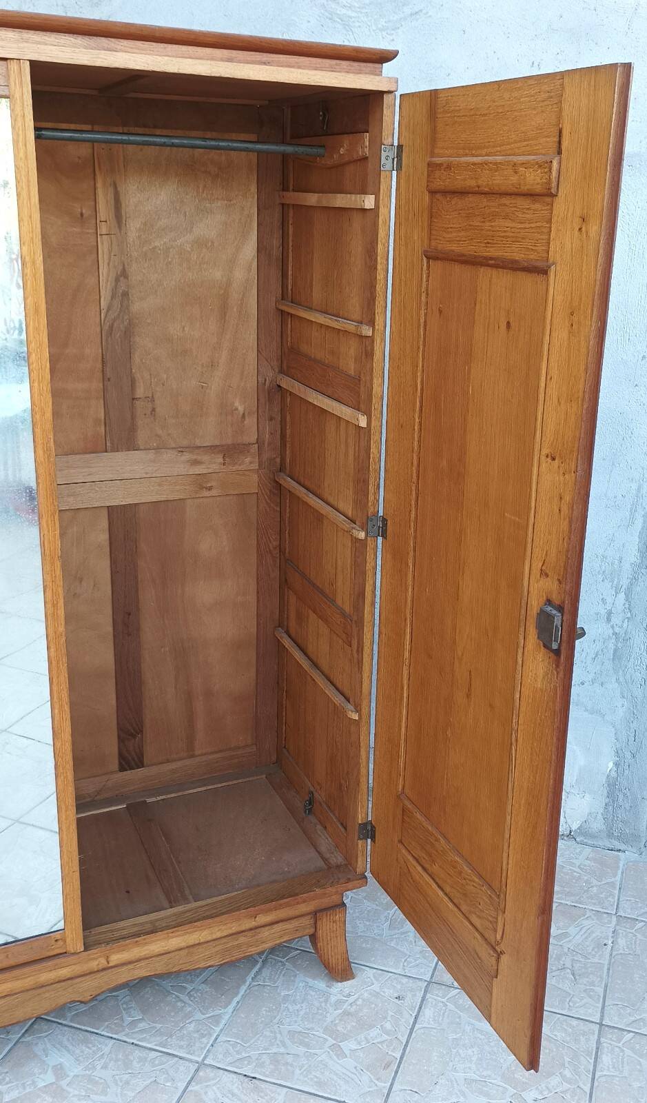 Vintage oak wardrobe
