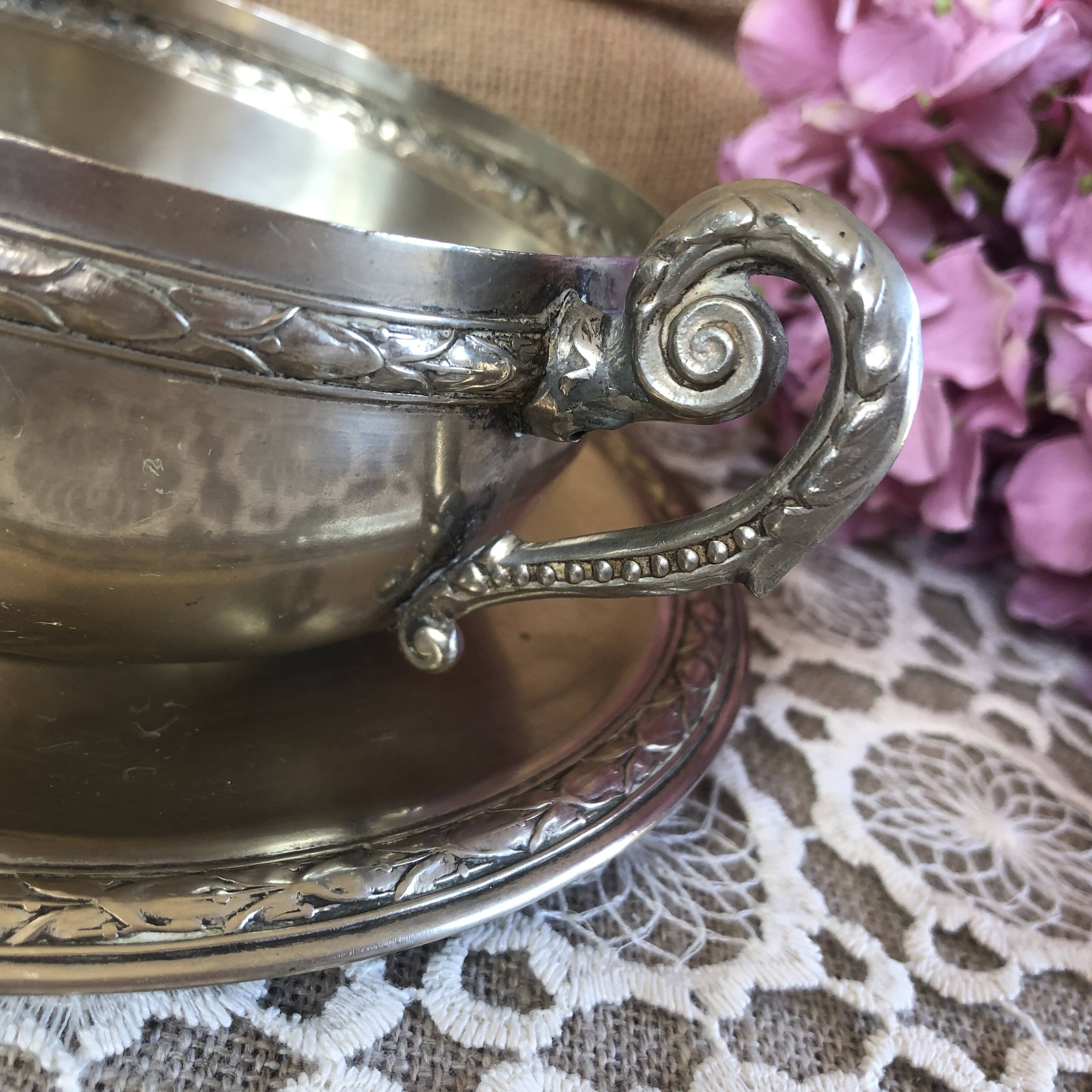Set of 3 old "silverware" cups