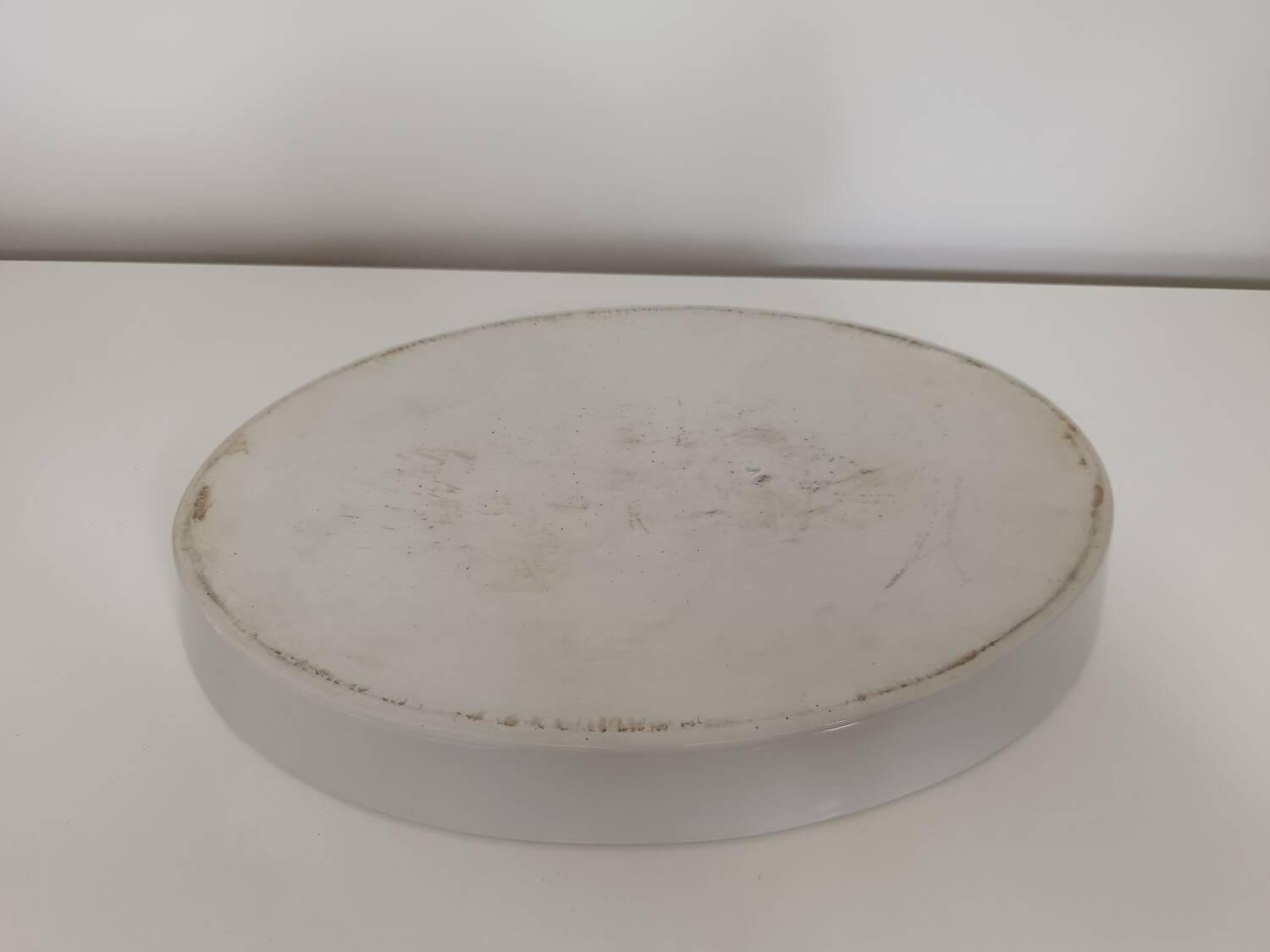 Large white porcelain baking dish