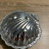 Stainless steel scallop shell butter dish