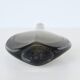 Nils Landberg black glass "Sommerso" vase Orrefors Sweden 1950
