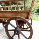 19th century cart in wood and wrought iron, garden cart, storage